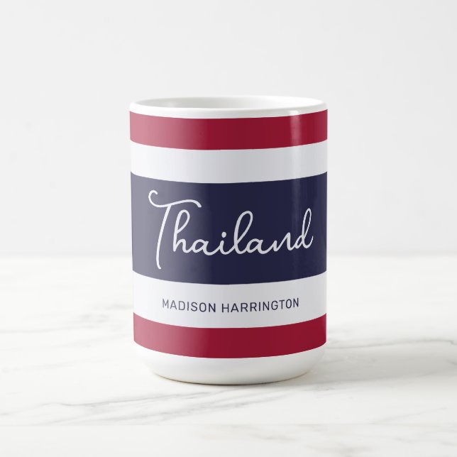 Individuelle Name Thailand Colors Kaffeetasse (Mittel)