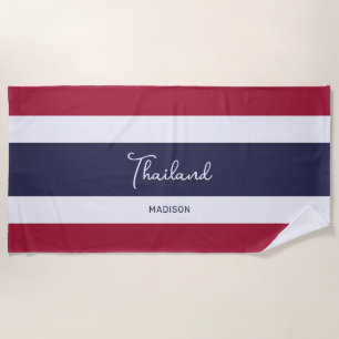 Individuelle Name Thailand Colors Strandtuch