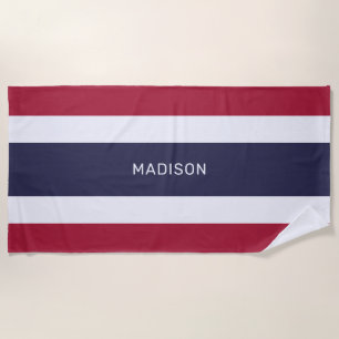 Individuelle Name Thailand Colors Strandtuch