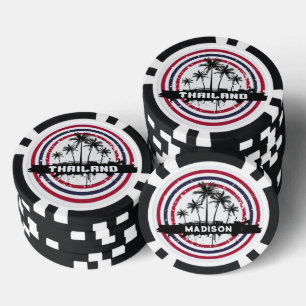 Individuelle Name Thailand Pokerchips