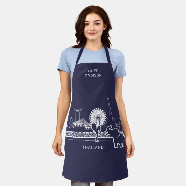 Individuelle Name Thailand Schürze (Getragen)