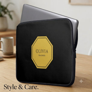 Individuelle Name & Titel 15" Neoprenschlauch Laptopschutzhülle