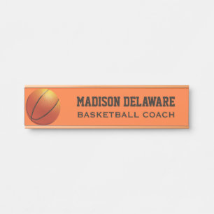 Individuelle Name & Titel Basketball Türschild