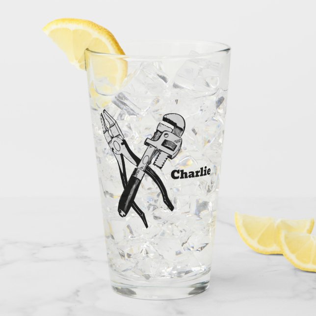 INDIVIDUELLE NAME TOOLS GLAS (Vorderseite Ice)