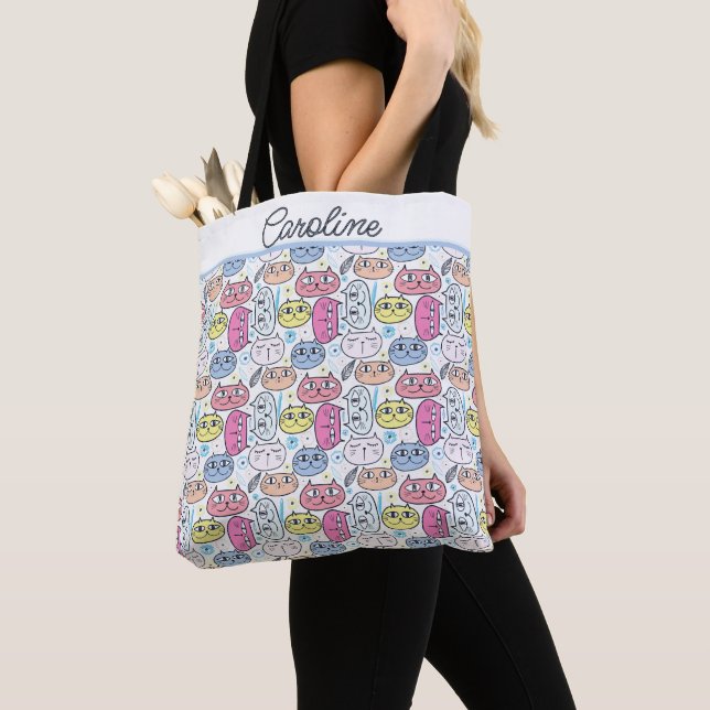 Individuelle Name Tote Tasche, Einkaufstasche (Von Nahem)