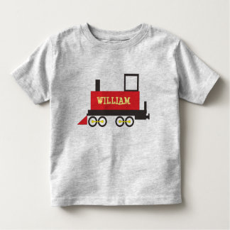 INDIVIDUELLE NAME TRACK LOCOMOTIVE KLEINKIND T-SHIRT