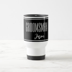 Individuelle Name Trauzeuge Travel Mug Reisebecher