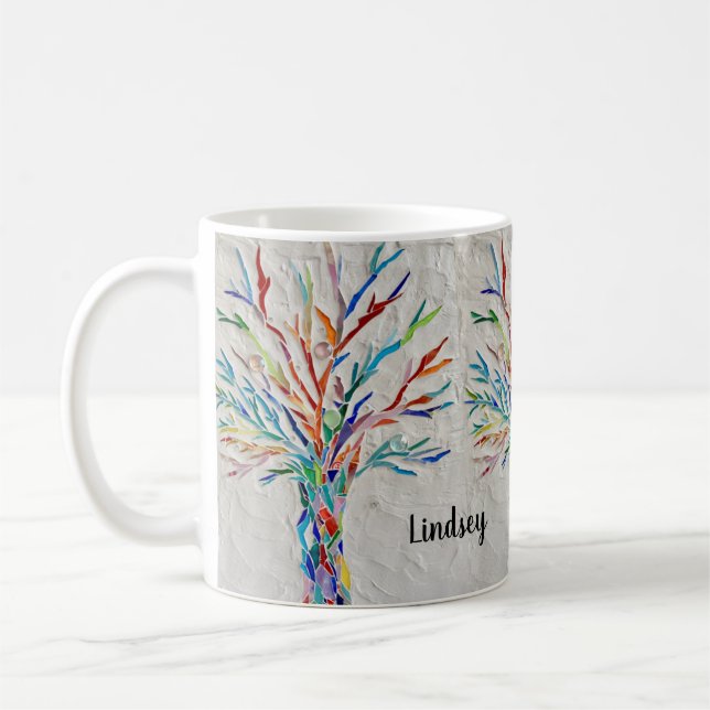 Individuelle Name Tree of Life Coffee Tasse (Links)