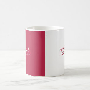 Individuelle Name Trend Farbe Viva Magenta Kaffeetasse