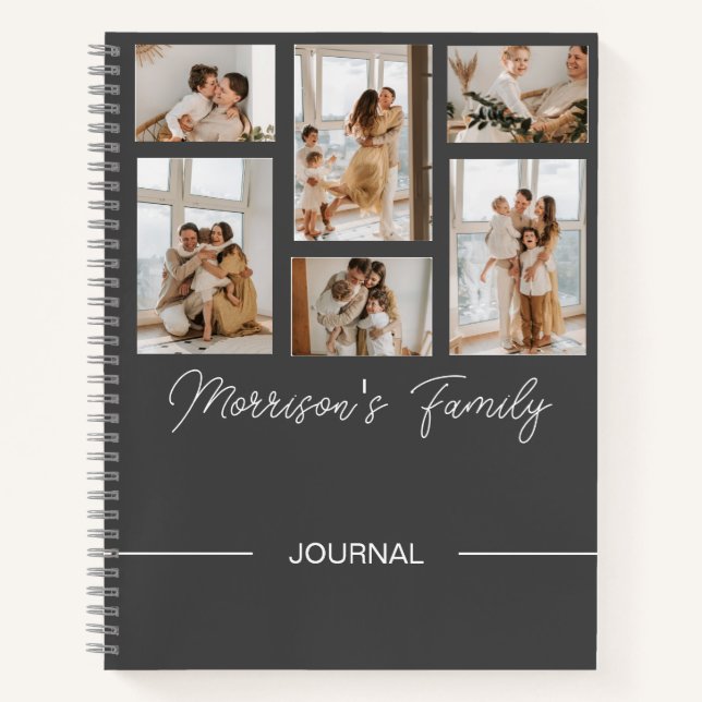 Individuelle Name Trendy Moderne Drehbücher und Fo Notizbuch (Vorderseite)