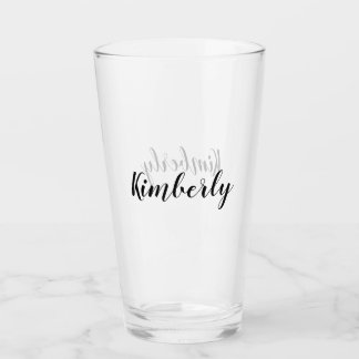 Individuelle Name Trinkglas Glas