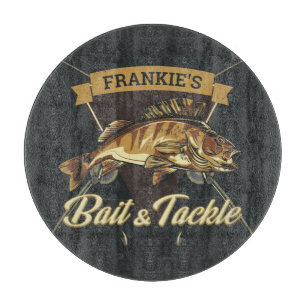Individuelle Name Trophy Fishing Angler Bait Tackl Schneidebrett