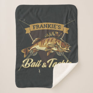 Individuelle Name Trophy Fishing Angler Bait Tackl Sherpadecke
