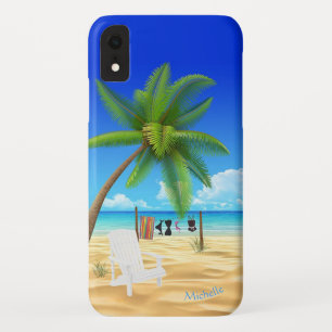 Individuelle Name Tropical Ocean Beach Scene Case-Mate iPhone Hülle