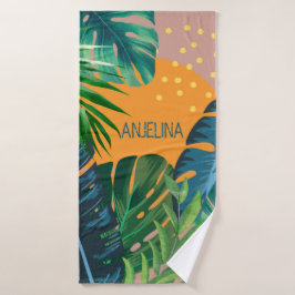 Individuelle Name Tropical Sunset Vacations Strand Badehandtuch