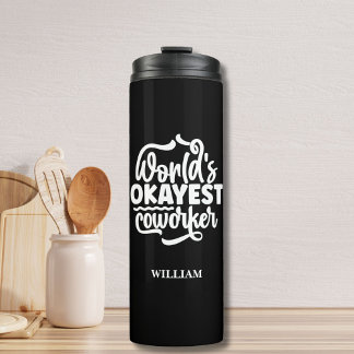 individuelle Name Tumbler, "Weltklasse-Mitarbeiter Thermosbecher