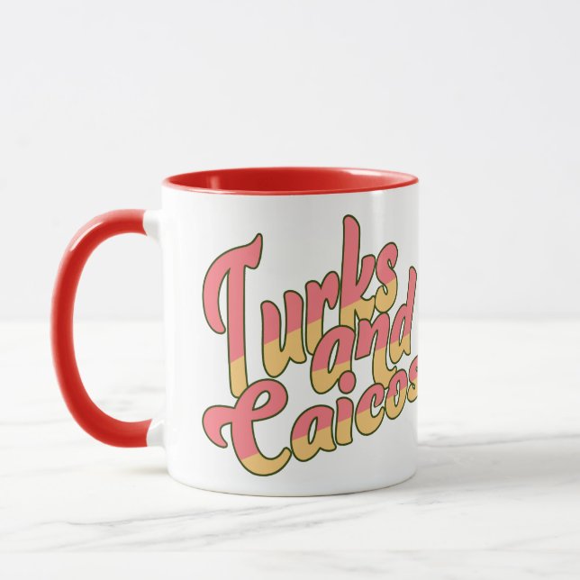Individuelle Name Turks und Caicos Conch Tasse (Links)