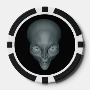 Individuelle Name UFO Alien Poker Chips