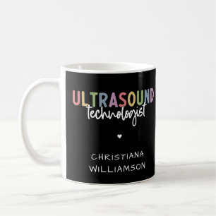 Individuelle Name Ultrasound Technologist Geschenk Kaffeetasse