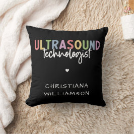 Individuelle Name Ultrasound Technologist Geschenk Kissen