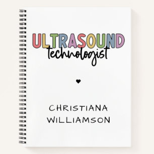Individuelle Name Ultrasound Technologist Geschenk Notizbuch