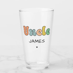 Individuelle Name Uncle Retro-Geschenk   PERSONALI Glas