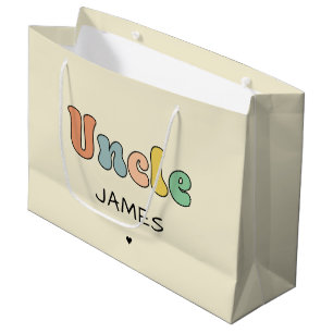 Individuelle Name Uncle Retro-Geschenk   PERSONALI Große Geschenktüte