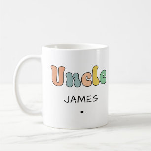 Individuelle Name Uncle Retro-Geschenk   PERSONALI Kaffeetasse