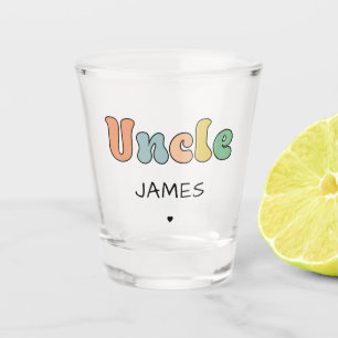 Individuelle Name Uncle Retro-Geschenk   PERSONALI Schnapsglas