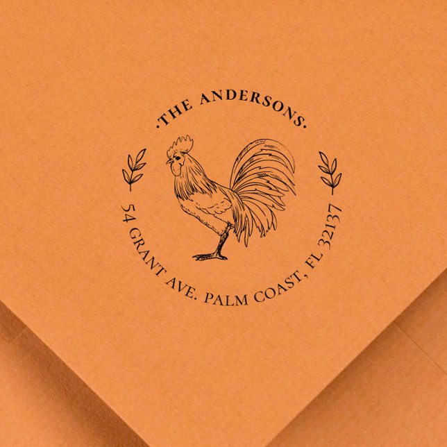 Individuelle Name und Adresse Vintag und rustikal Gummistempel (Von Creator hochgeladen)