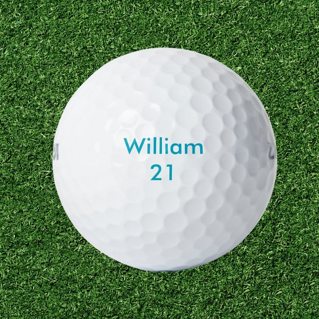 Individuelle Name und Alter Geburtstag Golfball (Von Creator hochgeladen)