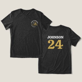 Individuelle Name und Anzahl Vintager Fußballhelme Tri-Blend Shirt