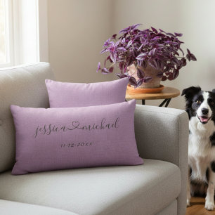 Individuelle Name und Date Wedding Geschenk Lendenkissen