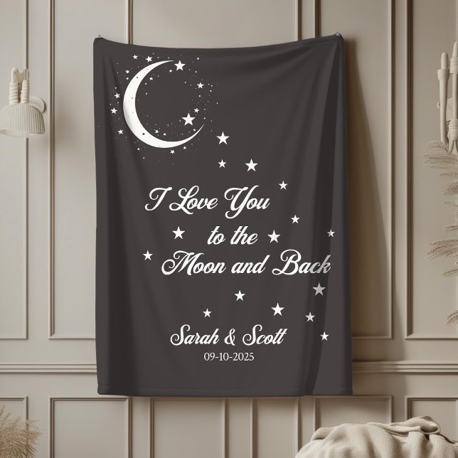 Individuelle Name und Datum der Hochzeitsgeschenk  Sherpadecke (Von Creator hochgeladen)