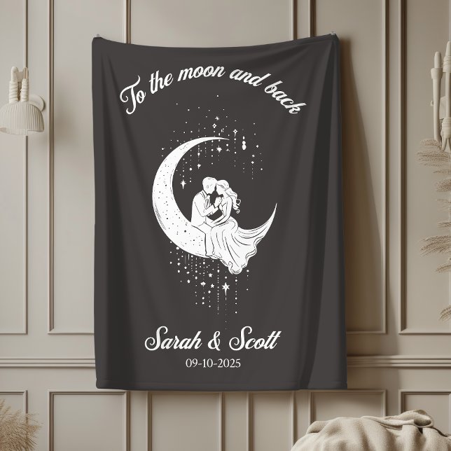 Individuelle Name und Datum Hochzeitsgeschenk Deck Sherpadecke (Von Creator hochgeladen)