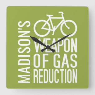 individuelle Name und Farb-Wanduhr Quadratische Wanduhr