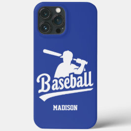 Individuelle Name- und Farbbaseball Case-Mate iPhone Hülle