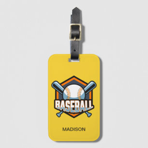 Individuelle Name- und Farbbaseball Gepäckanhänger