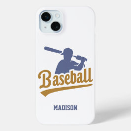 Individuelle Name- und FarbBaseball-Player Case-Mate iPhone Hülle