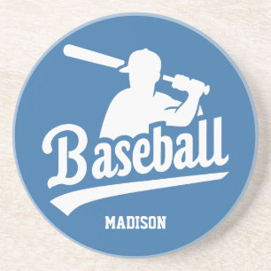 Individuelle Name- und FarbBaseball-Player Getränkeuntersetzer