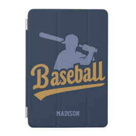 Individuelle Name- und FarbBaseball-Player iPad Mini Hülle