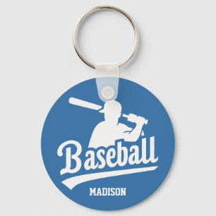 Individuelle Name- und FarbBaseball-Player Schlüsselanhänger