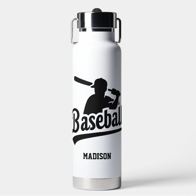 Individuelle Name- und FarbBaseball-Player Trinkflasche (Vorderseite)