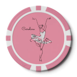 Individuelle Name- und Farbchips von Ballerina Pok Pokerchips