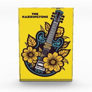 Individuelle Name und Farbe Ukulele Fotoblock