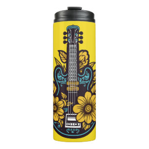 Individuelle Name und Farbe Ukulele Thermosbecher