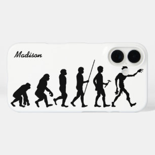 Individuelle Name und Farbe Zombie Evolution Telef iPhone 16 Hülle