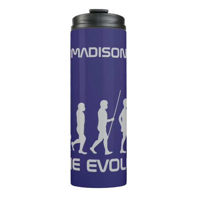 Individuelle Name und Farbe Zombie Evolution Tumbl Thermosbecher (Vorderseite)
