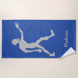 Individuelle Name und Farbe Zombie Handtuch