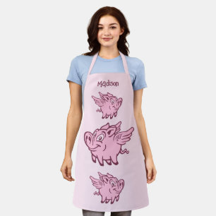 Individuelle Name- und Farbschweine Schürze